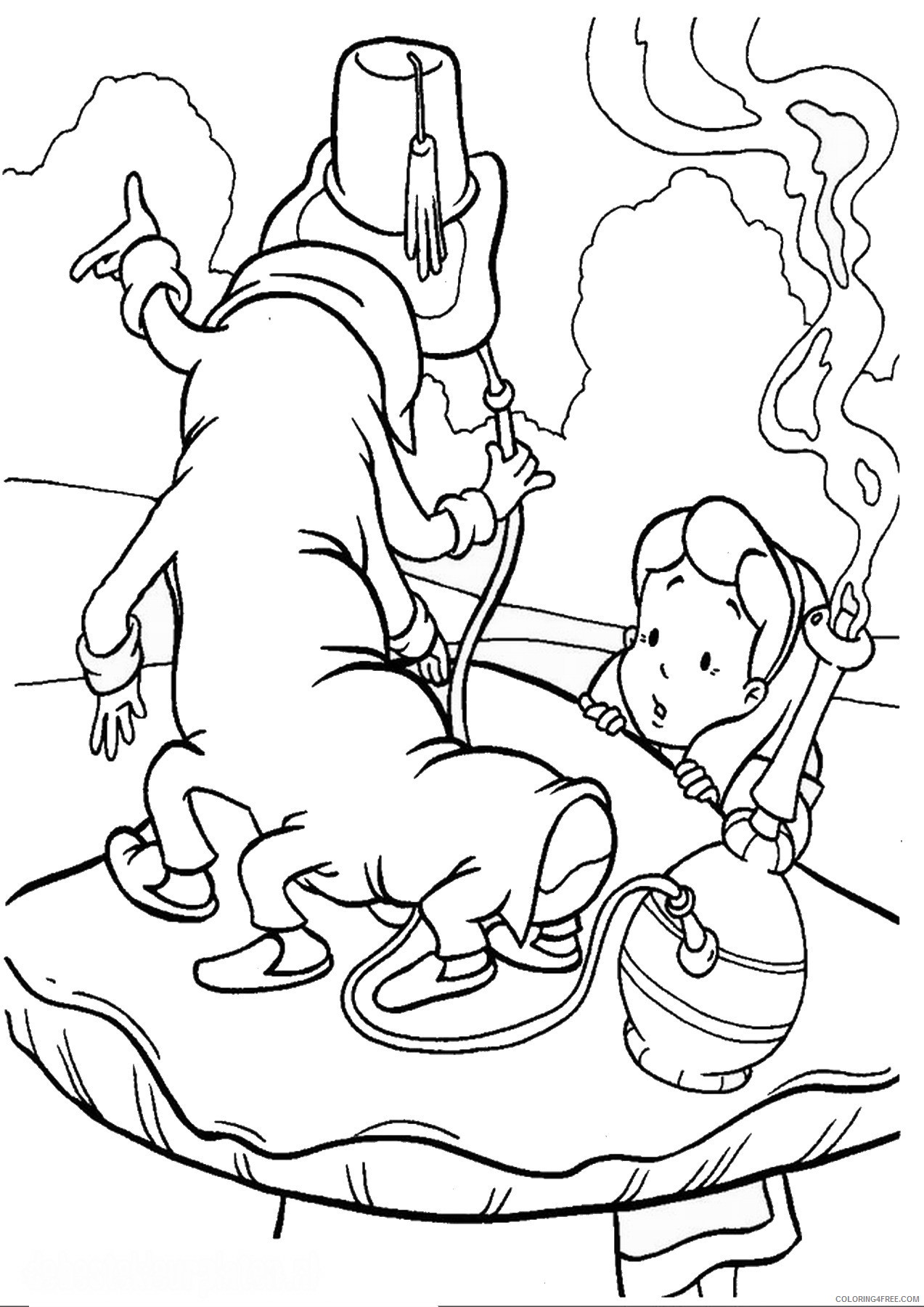 Alice in Wonderland Coloring Pages Cartoons alice_55 Printable 2020 0360 Coloring4free