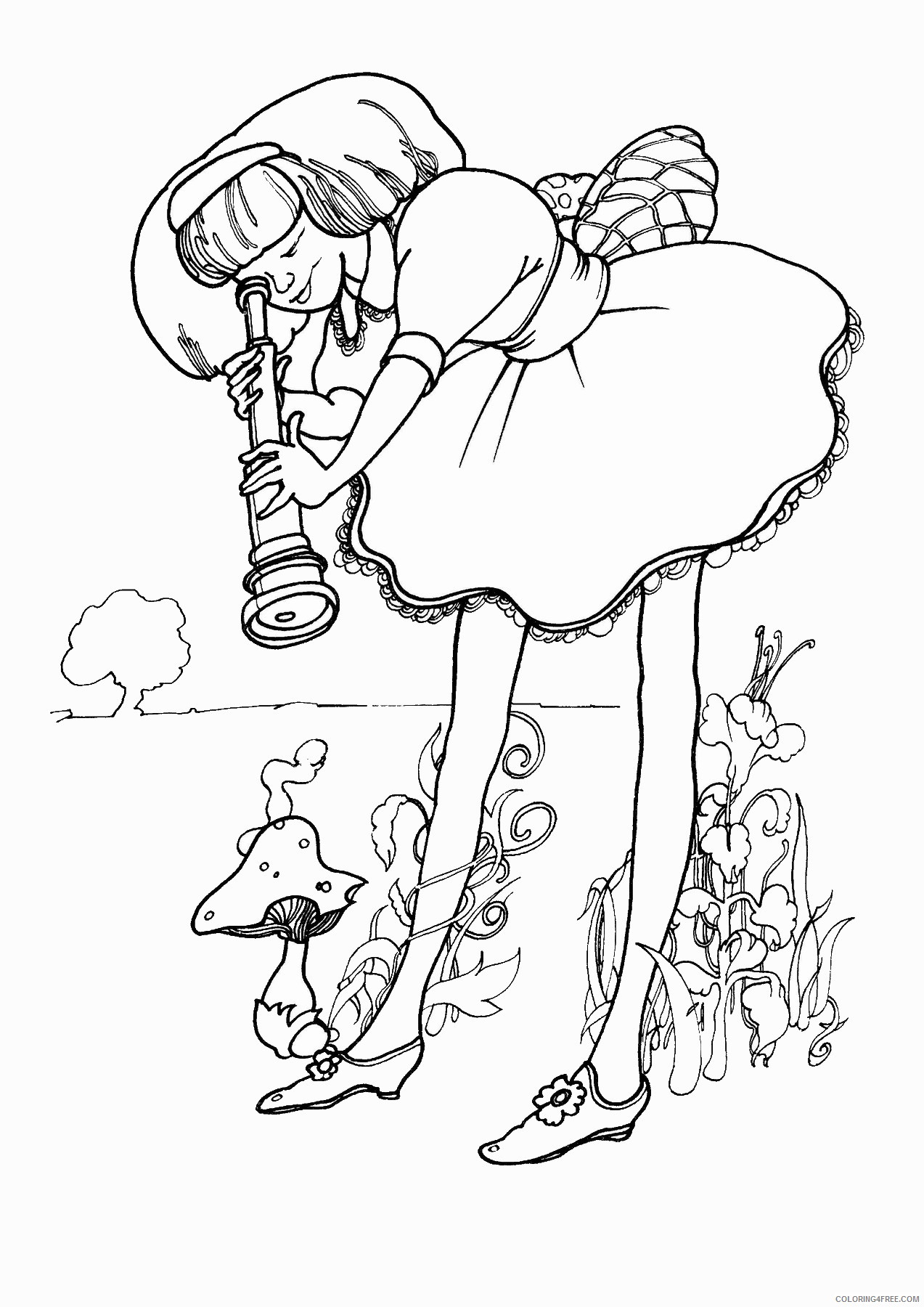 Alice in Wonderland Coloring Pages Cartoons alice_69 Printable 2020 0363 Coloring4free