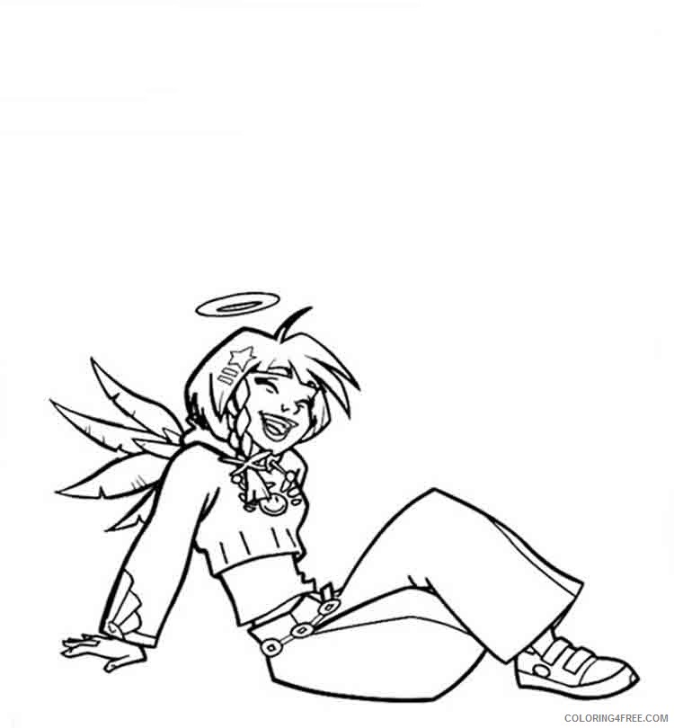 Angels Friends Coloring Pages Cartoons angels friends 15 Printable 2020 0453 Coloring4free