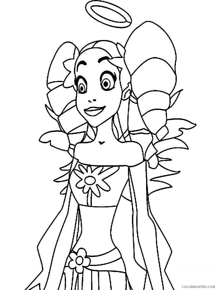 Angels Friends Coloring Pages Cartoons angels friends 21 Printable 2020 0458 Coloring4free