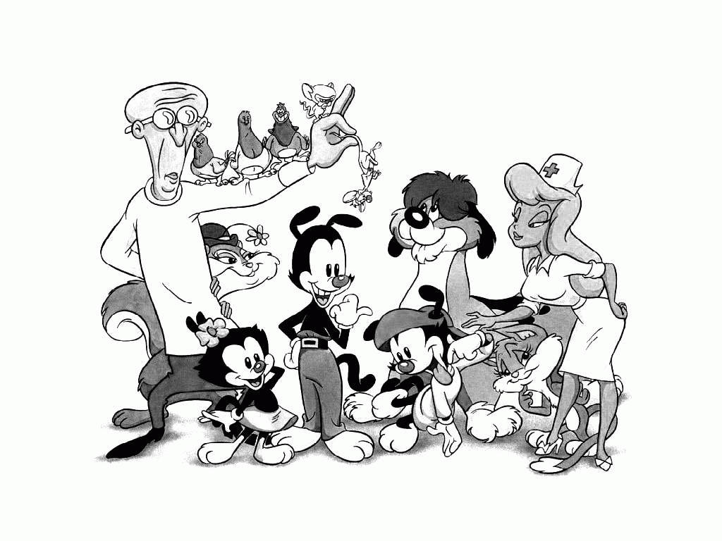 Animaniacs Coloring Pages Cartoons animaniacs xl65K Printable 2020 0485 Coloring4free