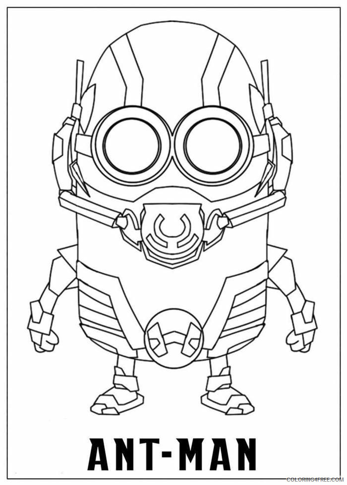 Ant Man Coloring Pages Superheroes Printable Coloring4free Coloring4free Com