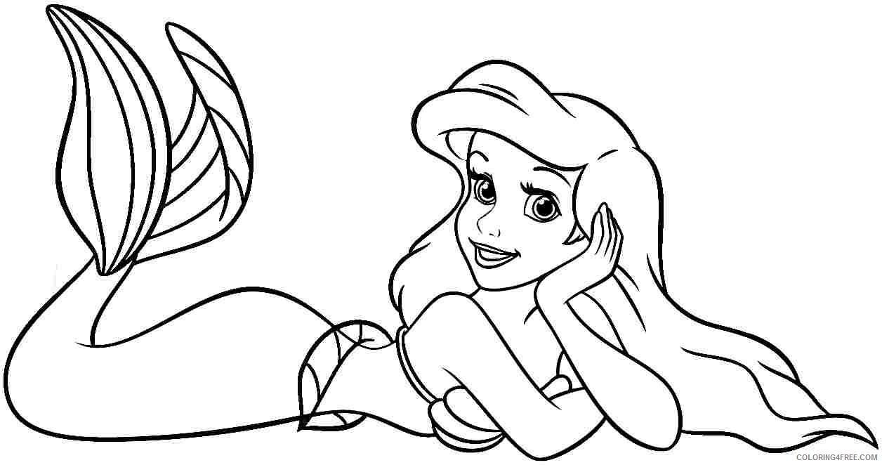 Ariel the Little Mermaid Coloring Pages Cartoons 1526204888_ariel_a4 Printable 2020 0538 Coloring4free