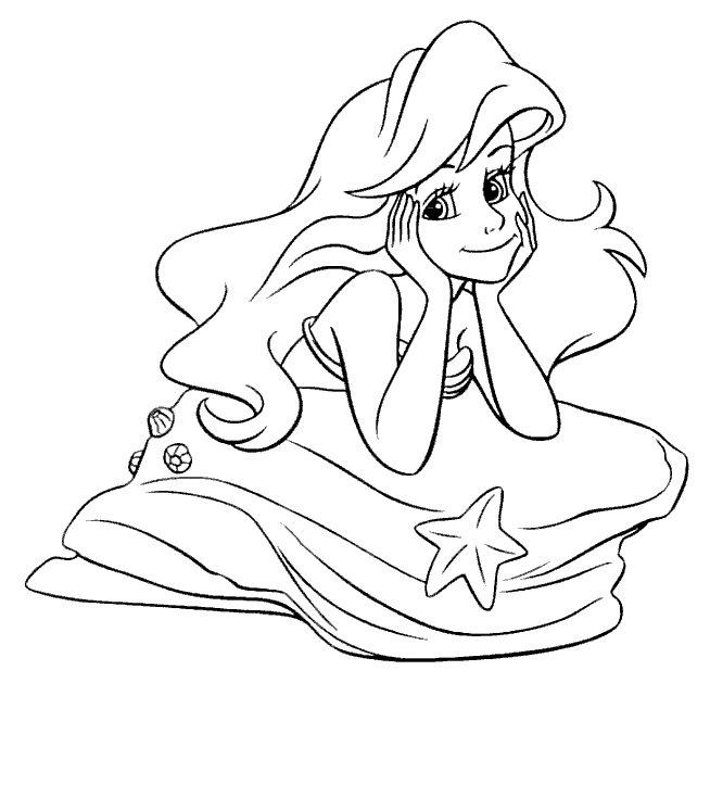 Ariel the Little Mermaid Coloring Pages Cartoons Ariel Printable 2020 0555 Coloring4free