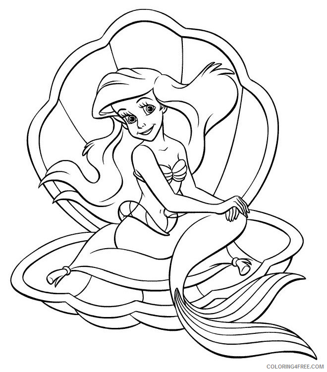 Ariel the Little Mermaid Coloring Pages Cartoons Ariel Printable 2020 0557 Coloring4free