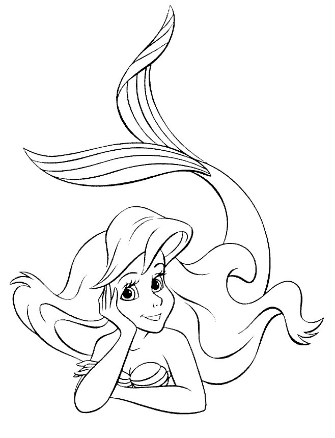 Ariel the Little Mermaid Coloring Pages Cartoons Ariel Sheet Printable 2020 0560 Coloring4free