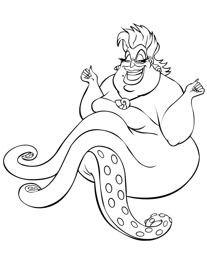 Ariel the Little Mermaid Coloring Pages Cartoons Ariel Sheets Ursula Printable 2020 0561 Coloring4free