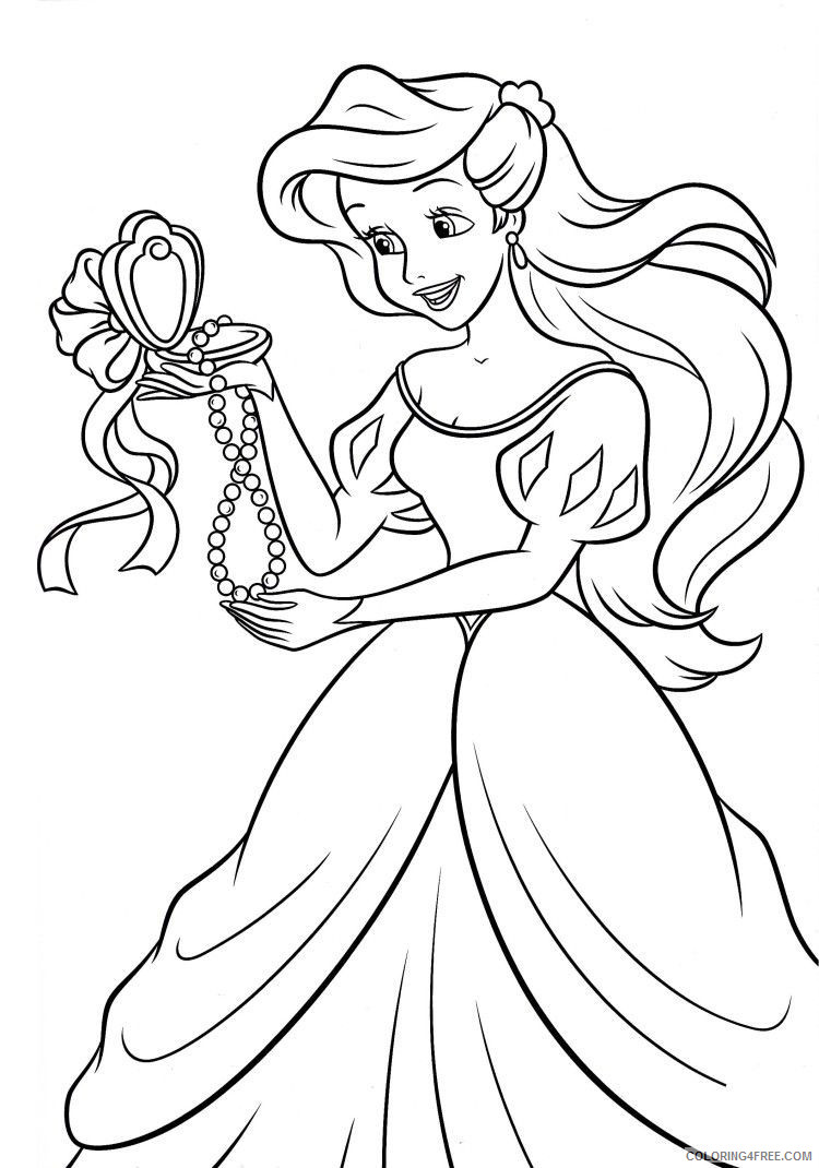Ariel the Little Mermaid Coloring Pages Cartoons Disney Ariel with Legs Printable 2020 0589 Coloring4free