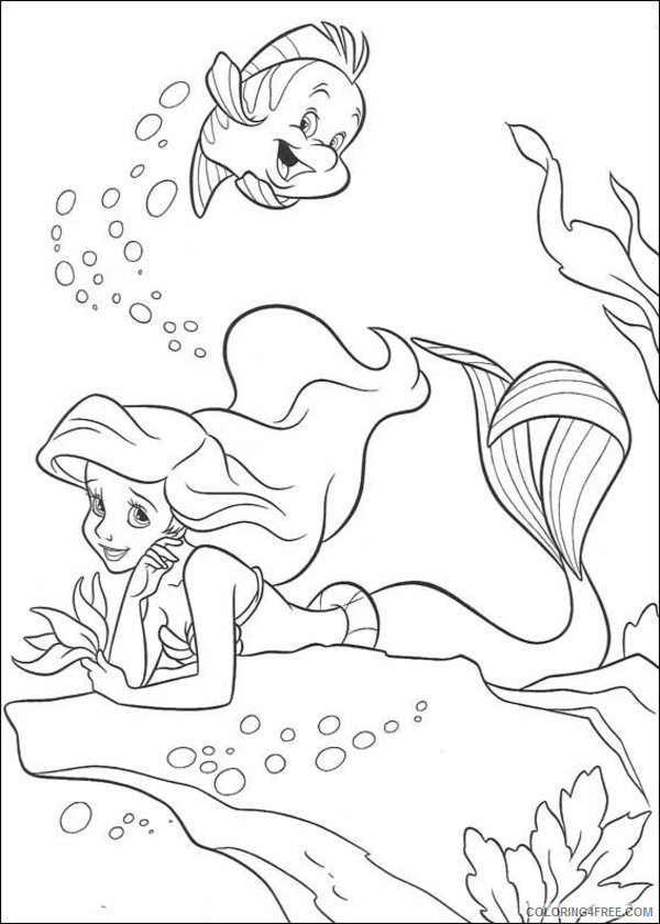 Ariel the Little Mermaid Coloring Pages Cartoons Little Mermaid Ariel Free Printable 2020 0599 Coloring4free
