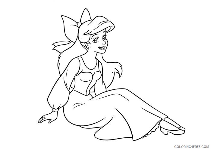 Ariel the Little Mermaid Coloring Pages Cartoons Little Mermaid Ariel Printable 2020 0598 Coloring4free