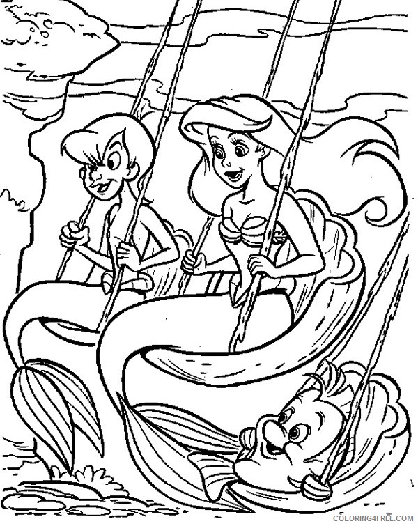 Ariel the Little Mermaid Coloring Pages Cartoons The Little Mermaid Ariel Free Printable 2020 0608 Coloring4free