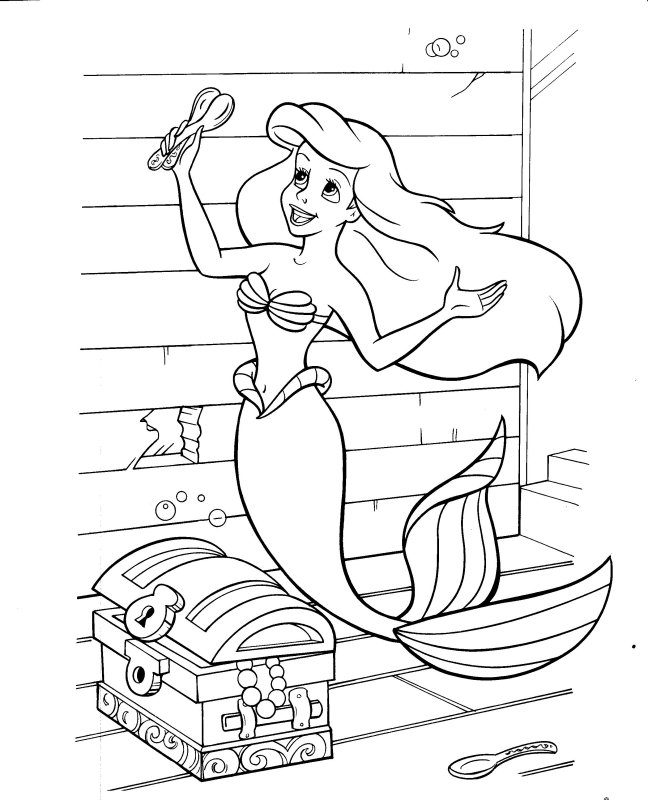 Ariel the Little Mermaid Coloring Pages Cartoons The Little Mermaid Ariel Printable 2020 0607 Coloring4free