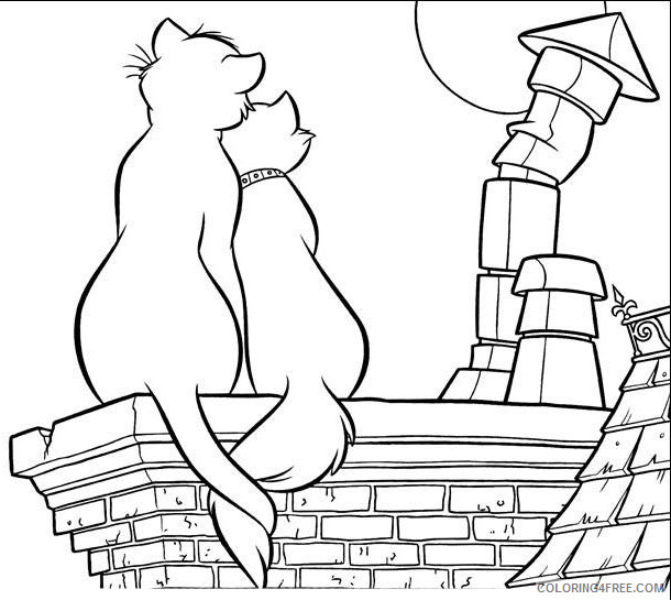 Aristocats Coloring Pages Cartoons Aristocats Printable 2020 0614 Coloring4free