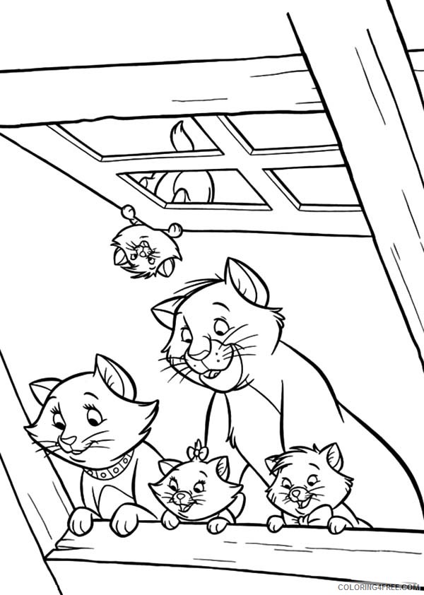 Aristocats Coloring Pages Cartoons Aristocats Printable 2020 0628 Coloring4free