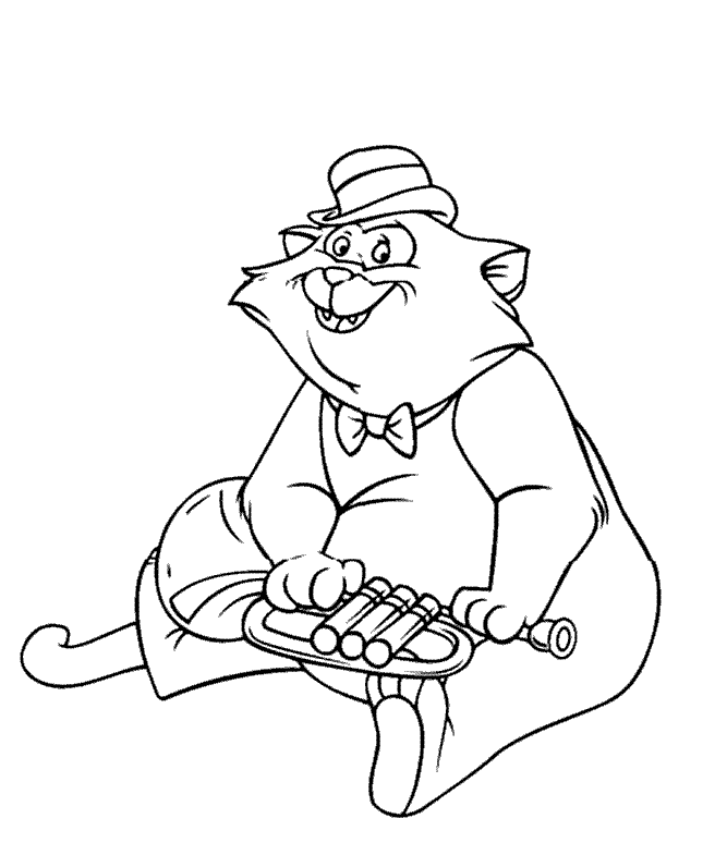 Aristocats Coloring Pages Cartoons Color Aristocats Printable 2020 0631 Coloring4free