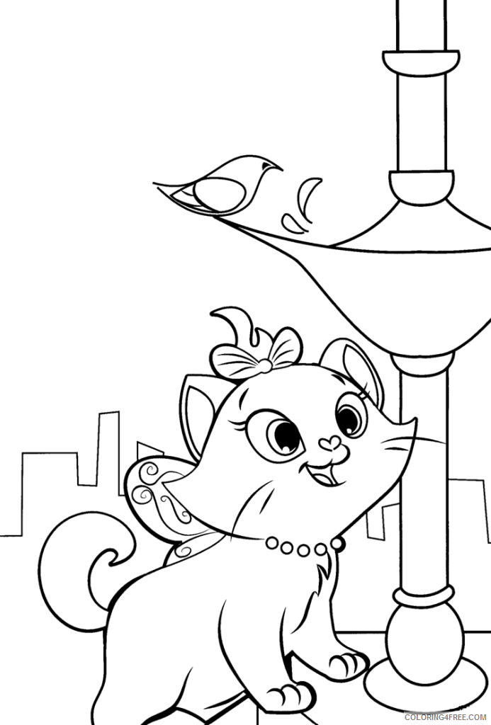 Aristocats Coloring Pages Cartoons Download Aristocats Free Printable 2020 0632 Coloring4free