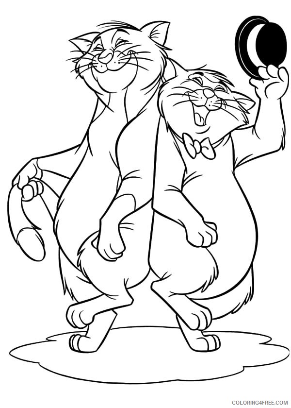 Aristocats Coloring Pages Cartoons Free Aristocats Printable 2020 0634 Coloring4free