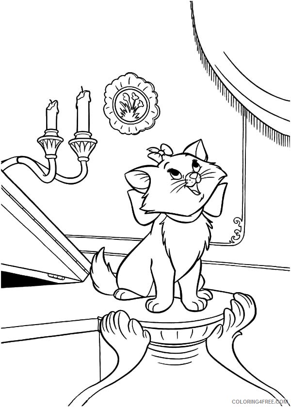 Aristocats Coloring Pages Cartoons Printable Aristocats Free Printable 2020 0640 Coloring4free