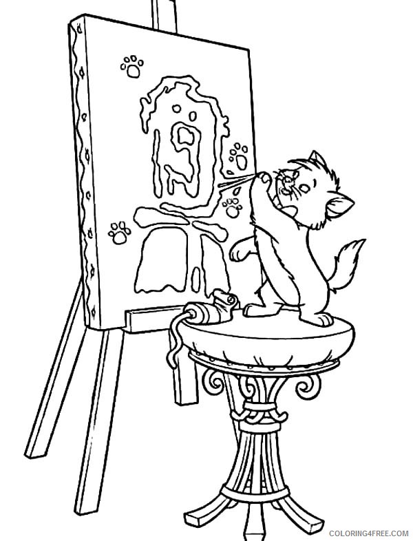Aristocats Coloring Pages Cartoons Printables Aristocats Free Printable 2020 0642 Coloring4free