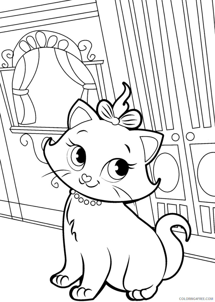 Aristocats Coloring Pages Cartoons Printables Aristocats Free Printable 2020 0644 Coloring4free