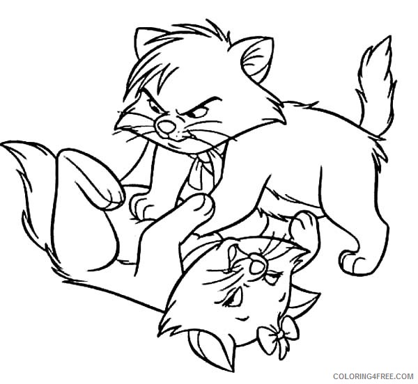 Aristocats Coloring Pages Cartoons Printables Aristocats Printable 2020 0643 Coloring4free