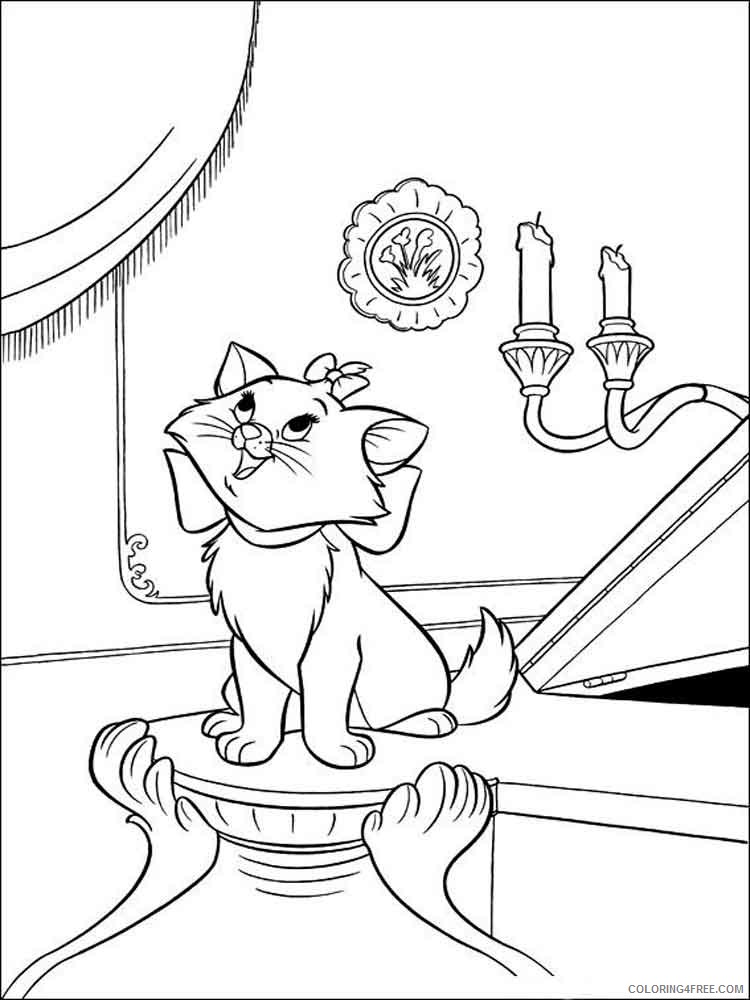 Aristocats Coloring Pages Cartoons aristocats 23 Printable 2020 0622 Coloring4free