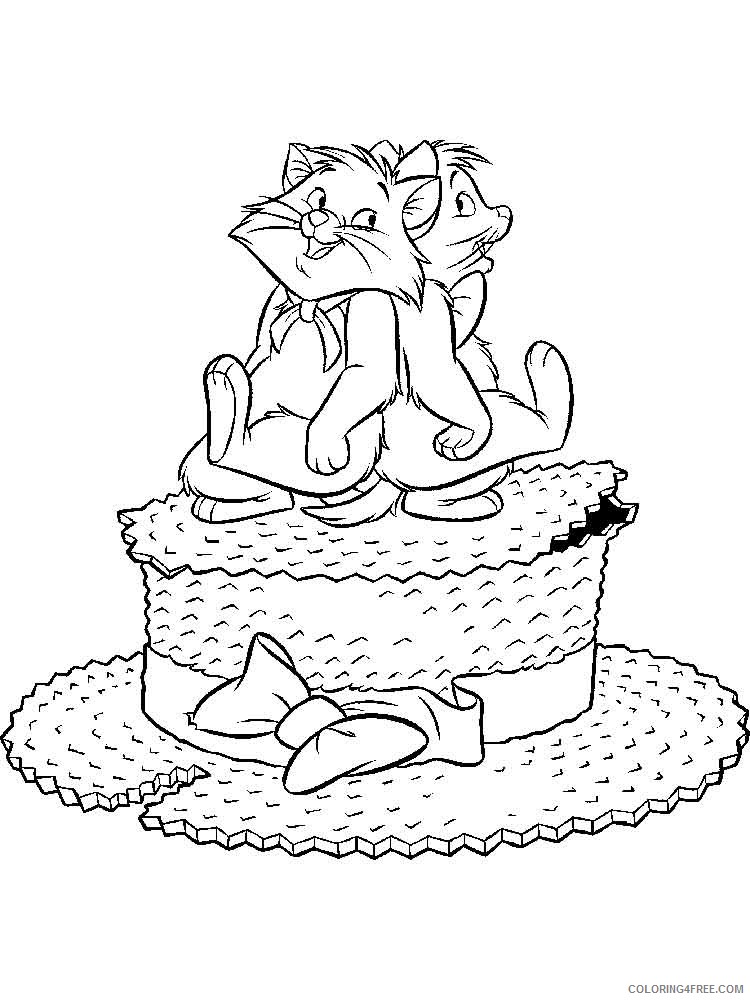 Aristocats Coloring Pages Cartoons aristocats 24 Printable 2020 0623 Coloring4free