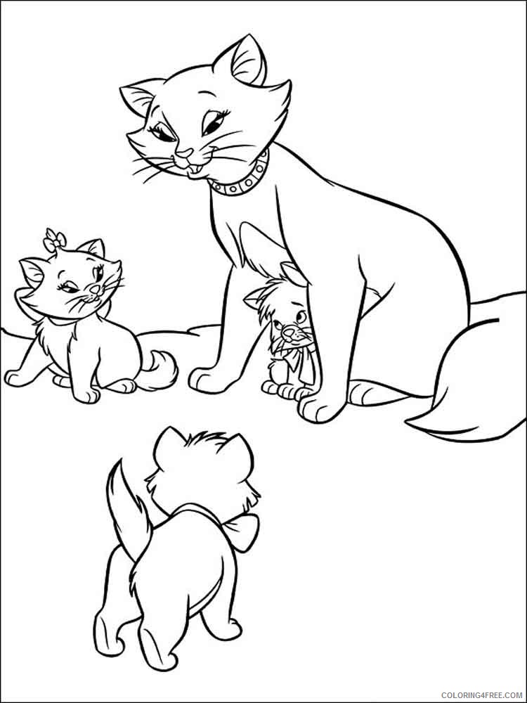 Aristocats Coloring Pages Cartoons aristocats 8 Printable 2020 0627 Coloring4free