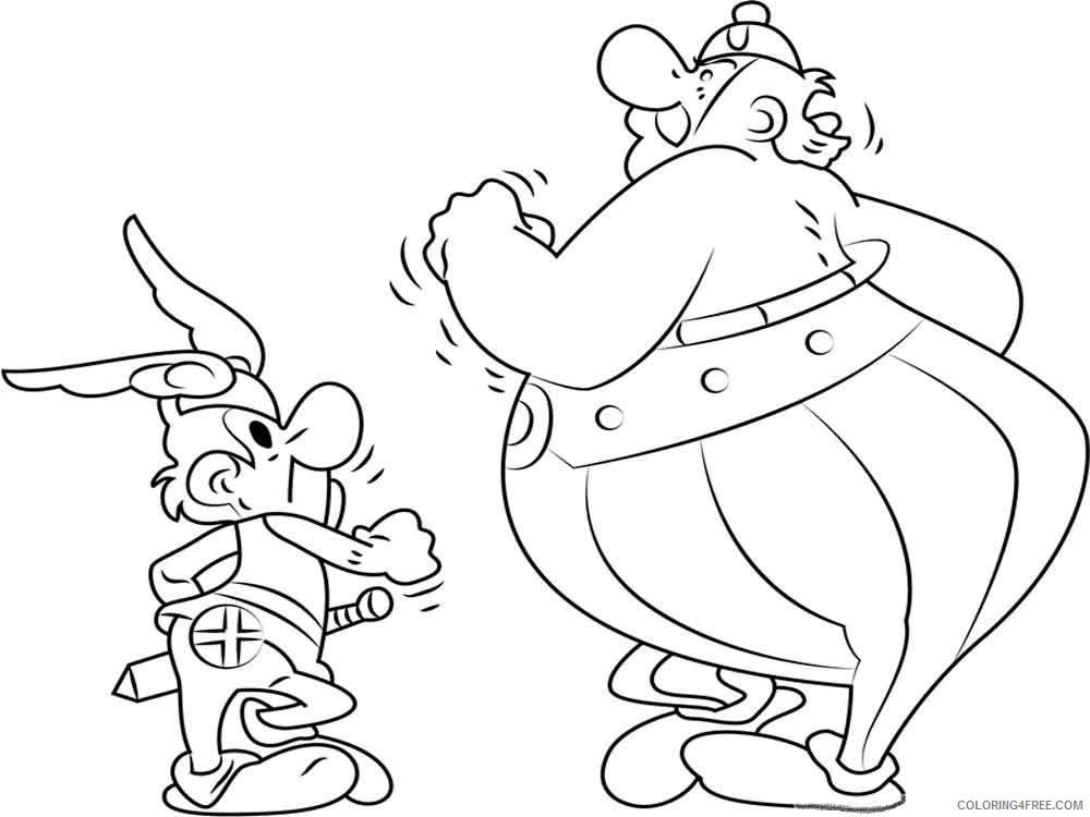 Asterix and Obelix Coloring Pages Cartoons Asterix and Obelix 5 Printable 2020 0679 Coloring4free