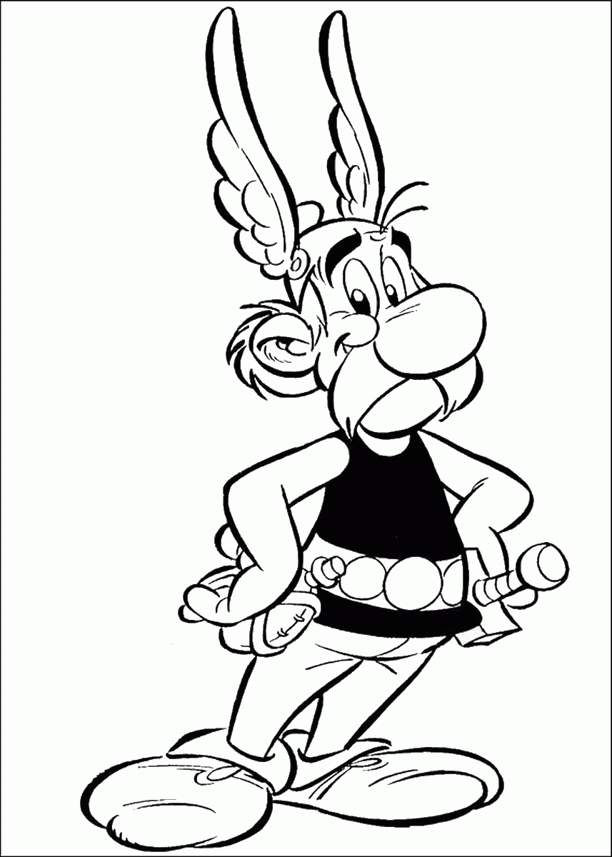 Asterix and Obelix Coloring Pages Cartoons asterix_cl_01 Printable 2020 0653 Coloring4free