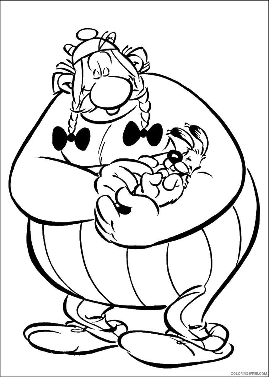 Asterix and Obelix Coloring Pages Cartoons asterix_cl_06 Printable 2020 0655 Coloring4free