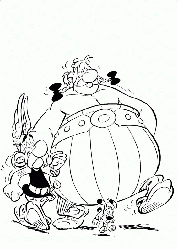 Asterix and Obelix Coloring Pages Cartoons dogmatix Printable 2020 0686 Coloring4free