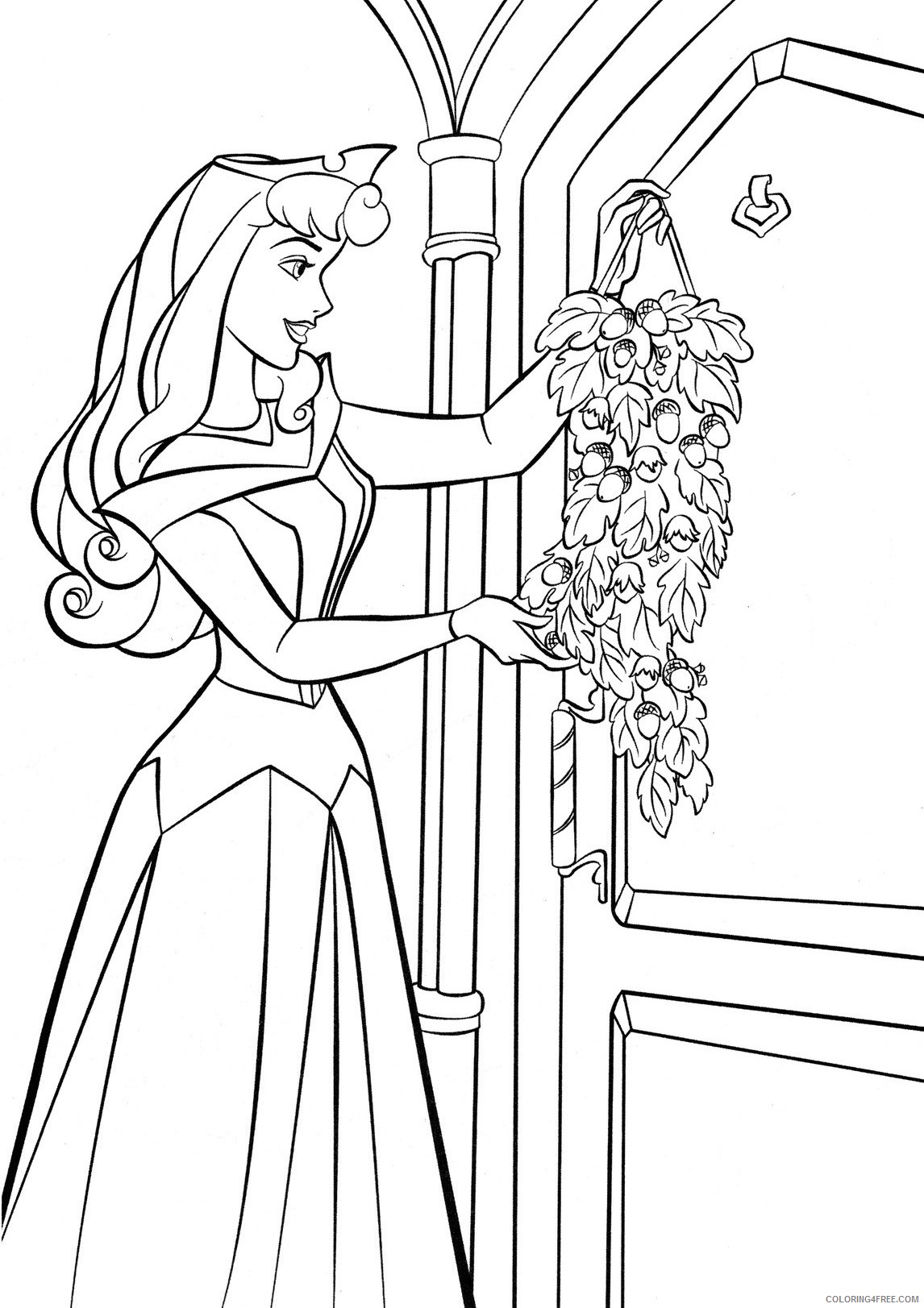 Aurora Coloring Pages Cartoons Princess Aurora Free Printable 2020 0865 Coloring4free