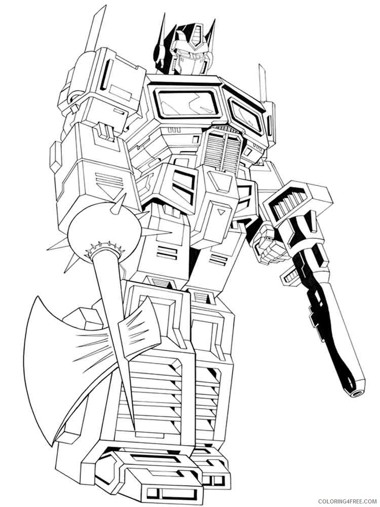 Autobot Coloring Pages Cartoons autobot for boys 15 Printable 2020 0869 Coloring4free