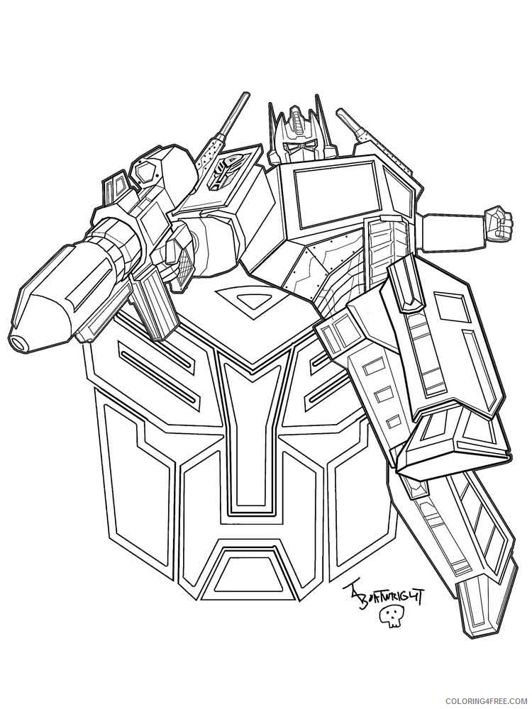 Autobot Coloring Pages Cartoons autobot for boys 32 Printable 2020 0878 Coloring4free