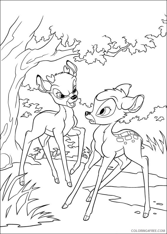 Bambi Coloring Pages Cartoons 1533699181_bambi and angry ronno a4 Printable 2020 0923 Coloring4free