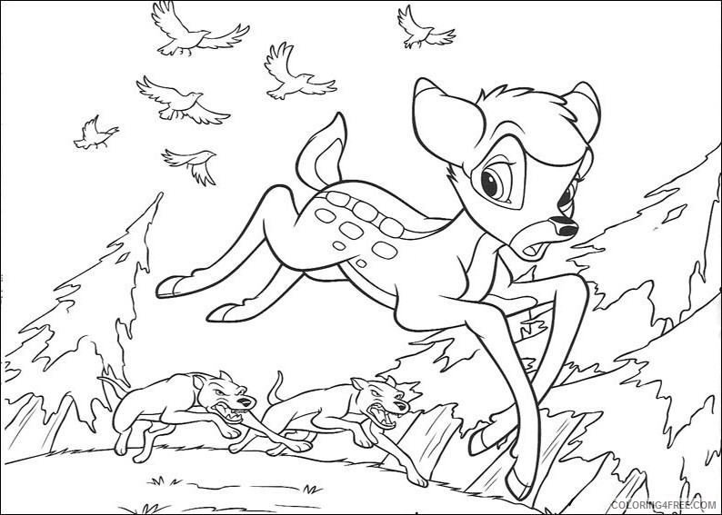 Bambi Coloring Pages Cartoons 1533700284_bambi running a4 Printable 2020 0925 Coloring4free
