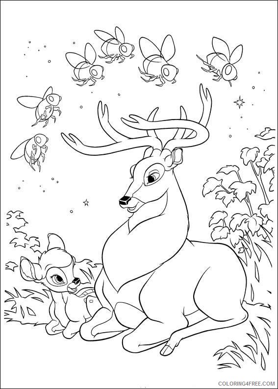 Bambi Coloring Pages Cartoons Bambi Free Printable 2020 1008 Coloring4free