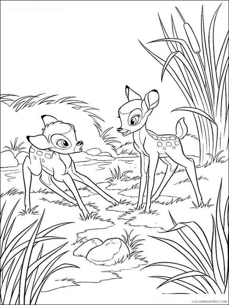 Bambi Coloring Pages Cartoons bambi 13 Printable 2020 0990 Coloring4free