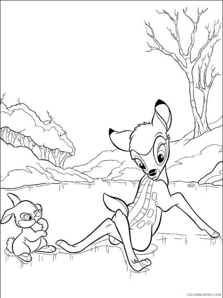 Bambi Coloring Pages Cartoons bambi 19 Printable 2020 0996 Coloring4free