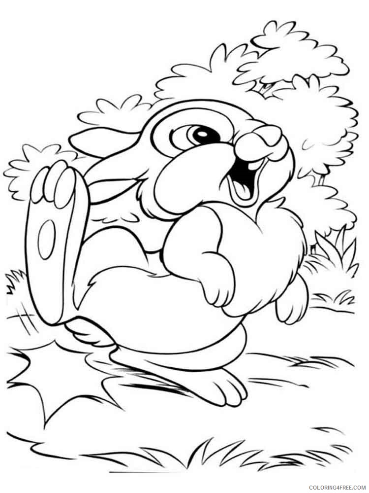 Bambi Coloring Pages Cartoons bambi and friends 16 Printable 2020 0966 Coloring4free