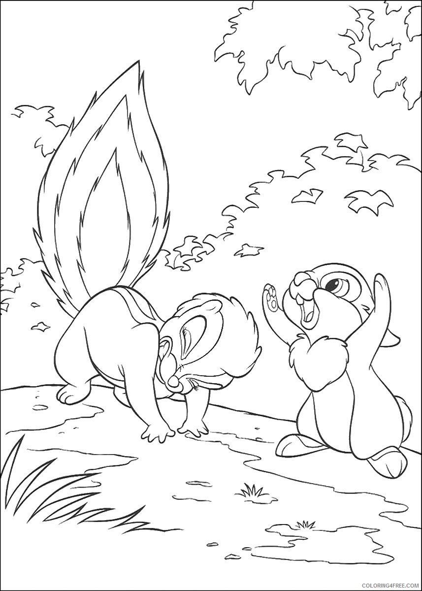 Bambi Coloring Pages Cartoons bambi_cl_13 Printable 2020 0939 Coloring4free