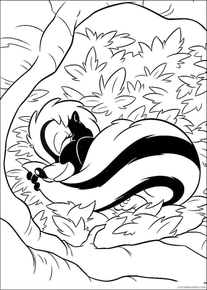 Bambi Coloring Pages Cartoons bambi_cl_22 Printable 2020 0948 Coloring4free