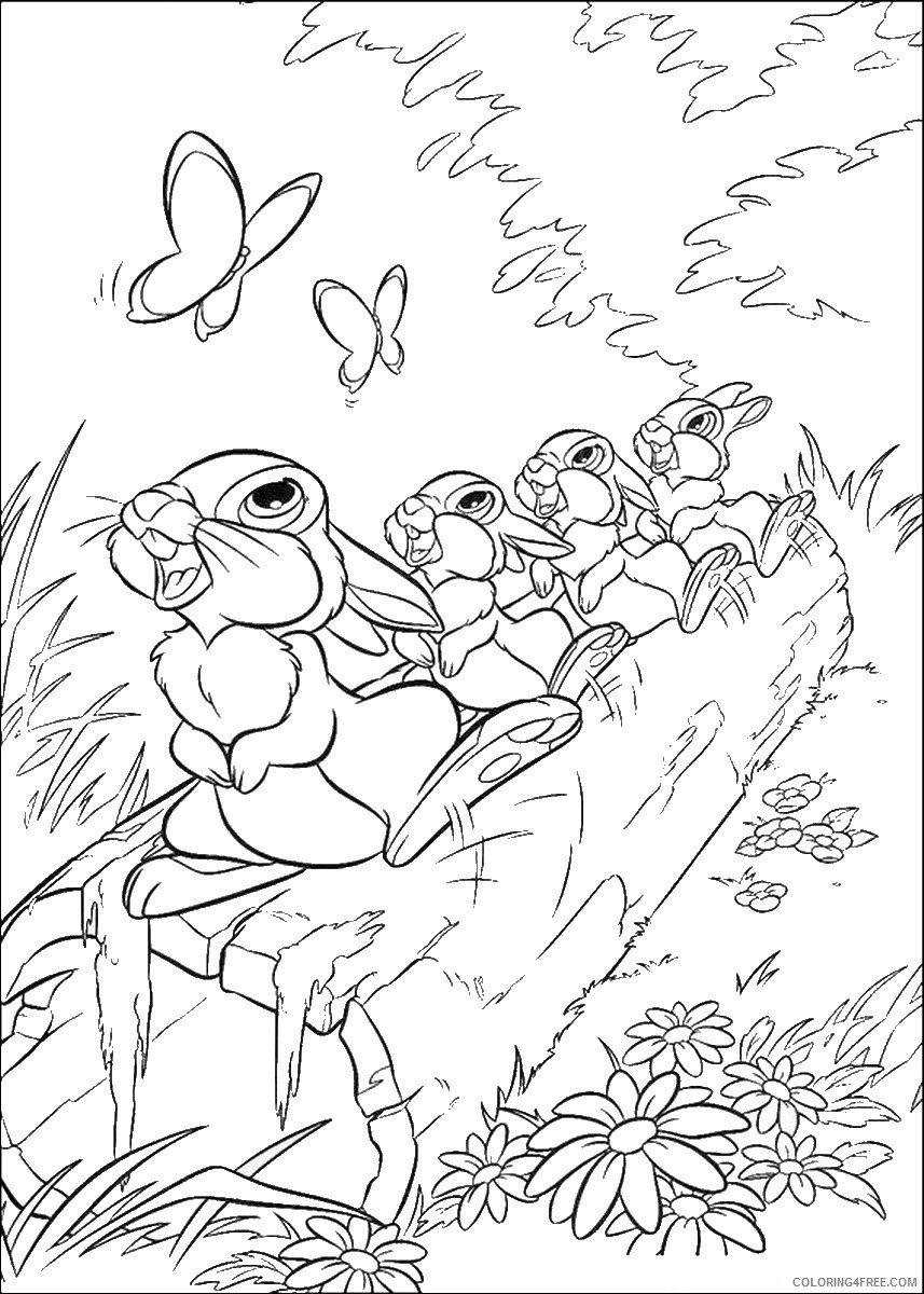 Bambi Coloring Pages Cartoons bambi_cl_24 Printable 2020 0950 Coloring4free