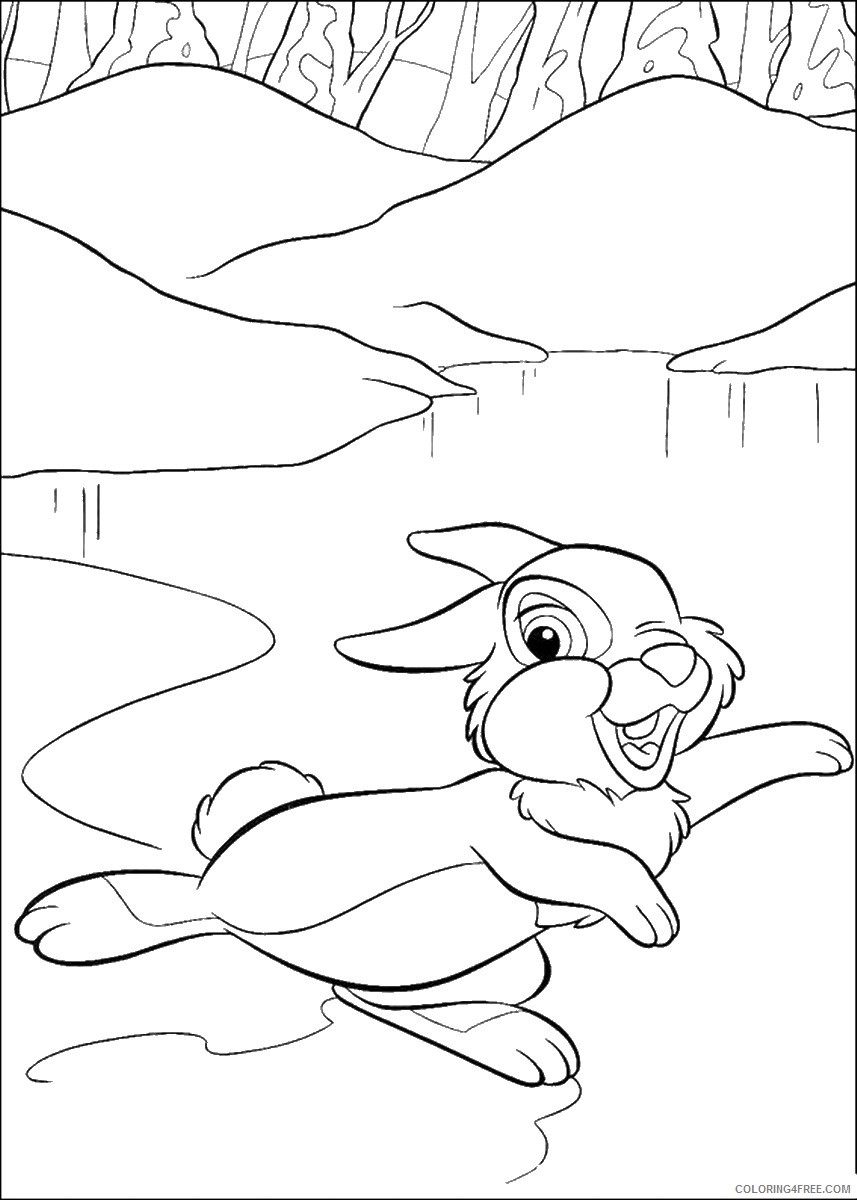 Bambi Coloring Pages Cartoons bambi_cl_29 Printable 2020 0955 Coloring4free