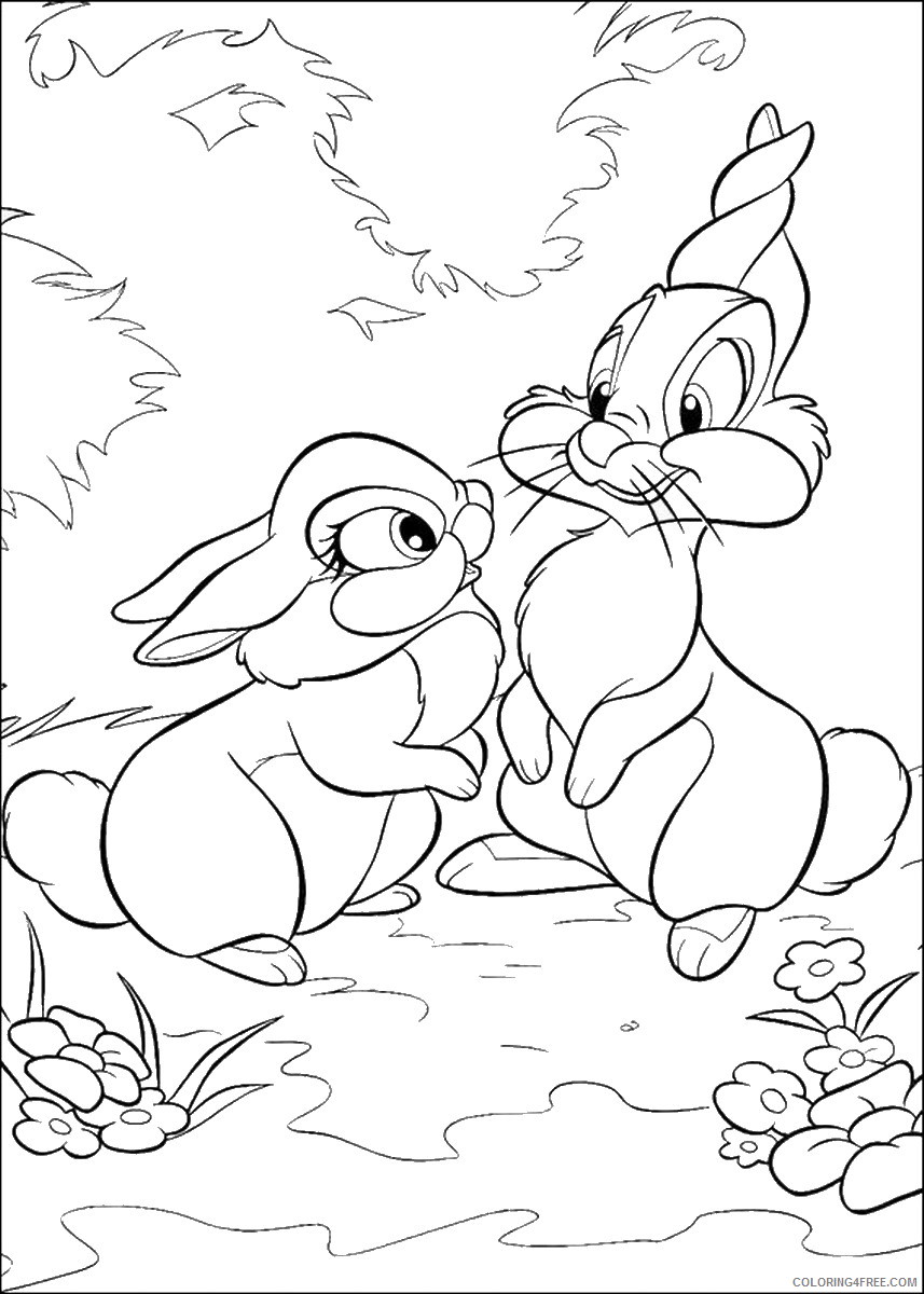 Bambi Coloring Pages Cartoons bambi_cl_32 Printable 2020 0958 Coloring4free