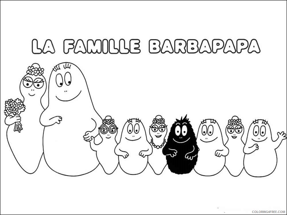 Barbapapa Coloring Pages Cartoons barbapapa 12 Printable 2020 1040 Coloring4free