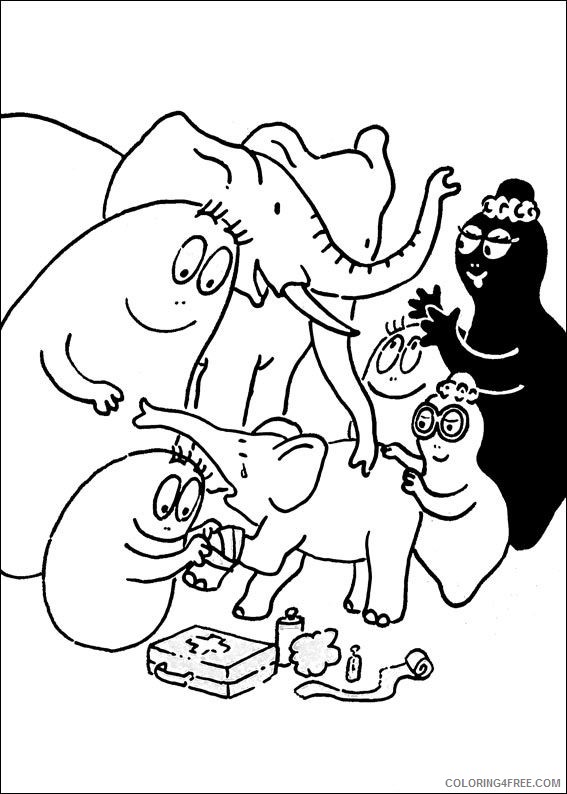 Barbapapa Coloring Pages Cartoons barbapapa helping Printable 2020 1048 Coloring4free