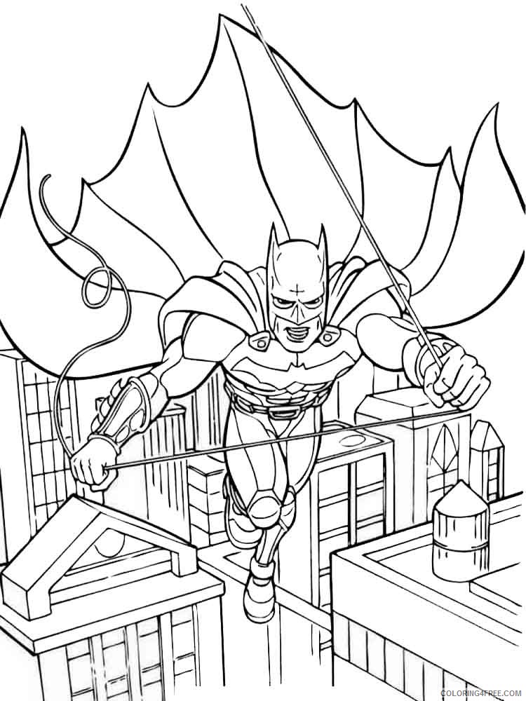 Batman Coloring Pages Superheroes Printable 2020 Coloring4free ...