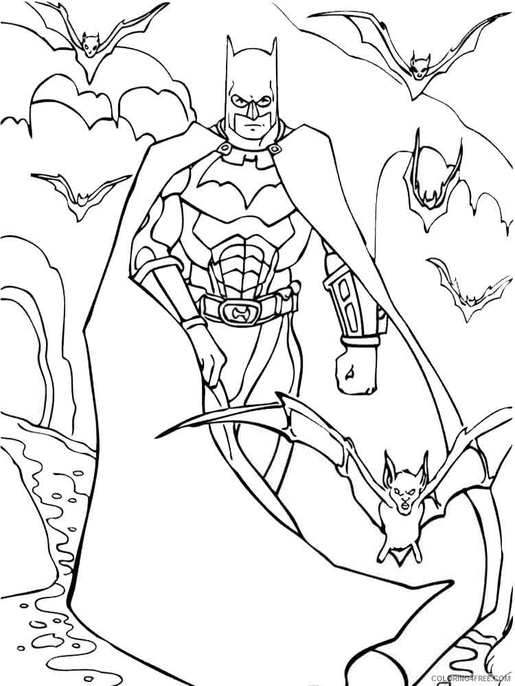 Batman Coloring Pages Superheroes Printable 2020 Coloring4free